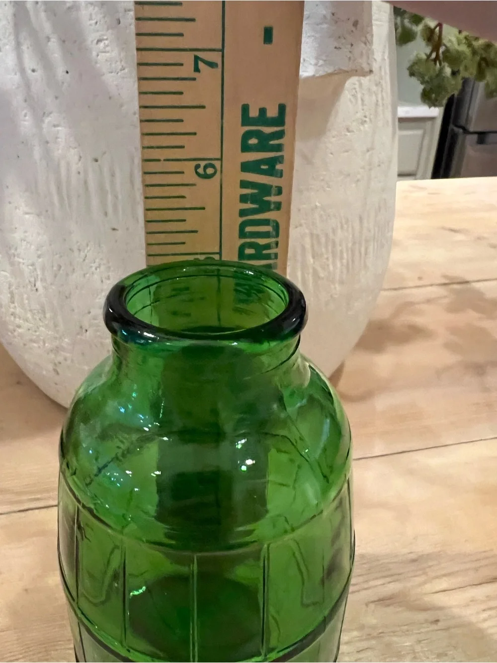 Set 3 Vintage Mickey's Fine Malt Green Glass Barrel Bottles 1960 Patent Pending
